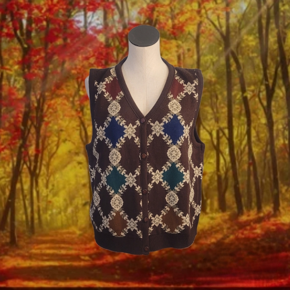 Vintage Preppy Sweater Vest
